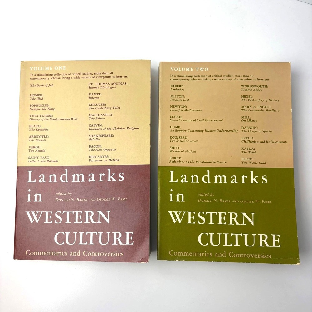Landmarks In Western Culture Commentaries & Controversies Vol 1 & 2 PB Books VG